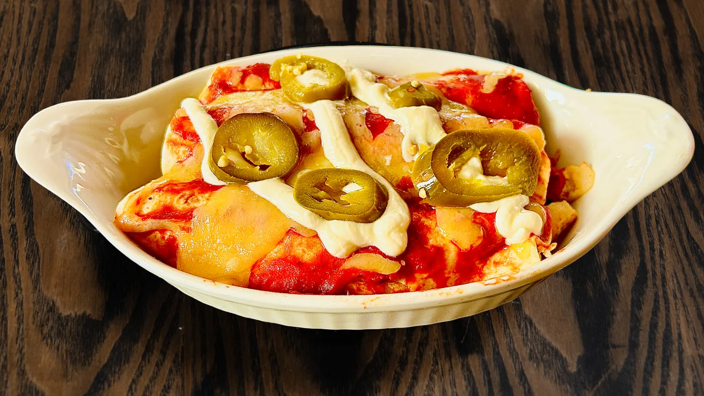 Chicken Enchiladas - Mexican food at Sierra Paphos